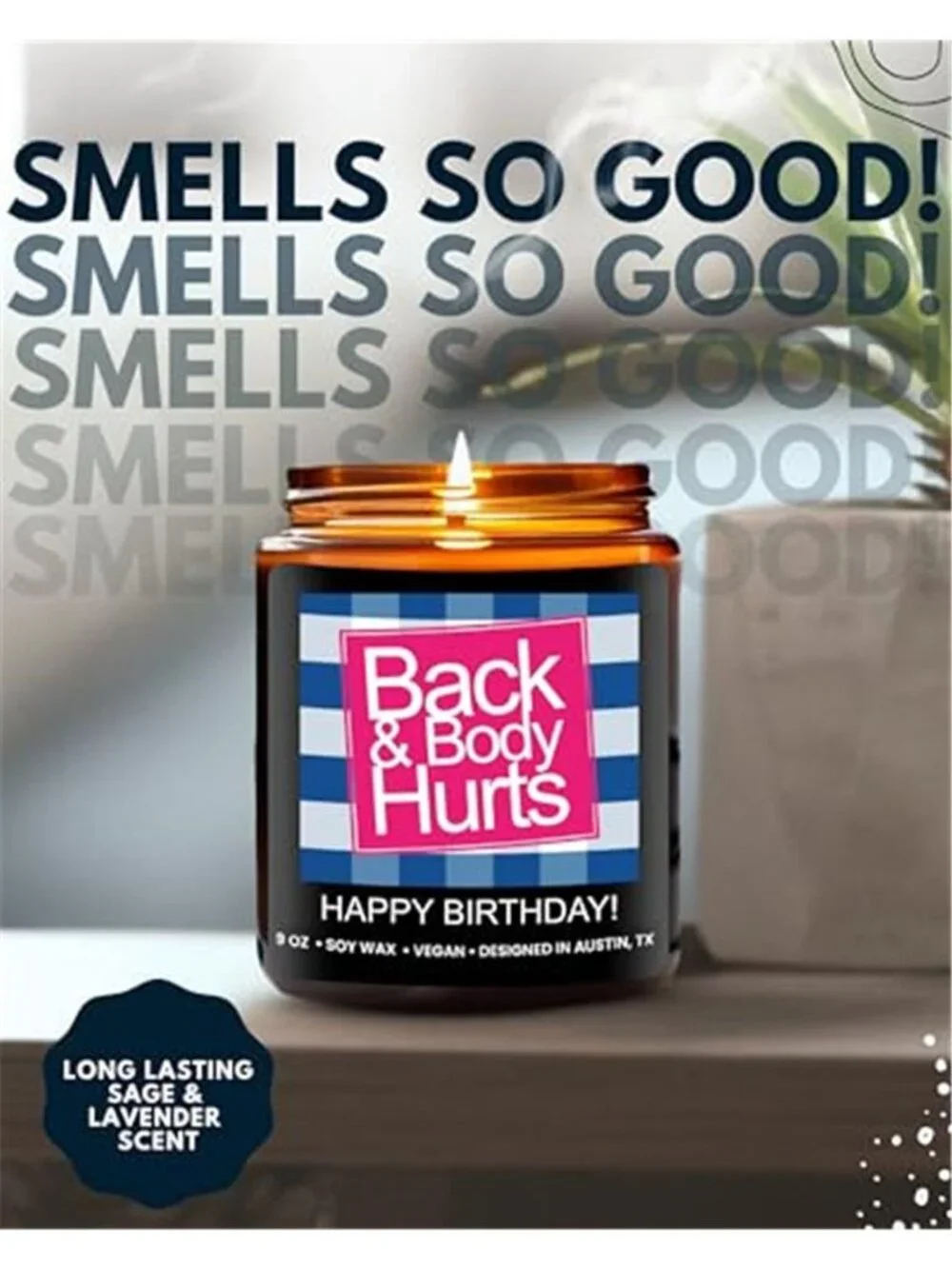 Funny Happy Birthday Candle, Unique Happy Birthday Gifts for Women and Men, Fun